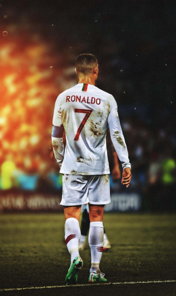 Cristiano Ronaldo Number 7 Wallpaper: Intense Back View Art