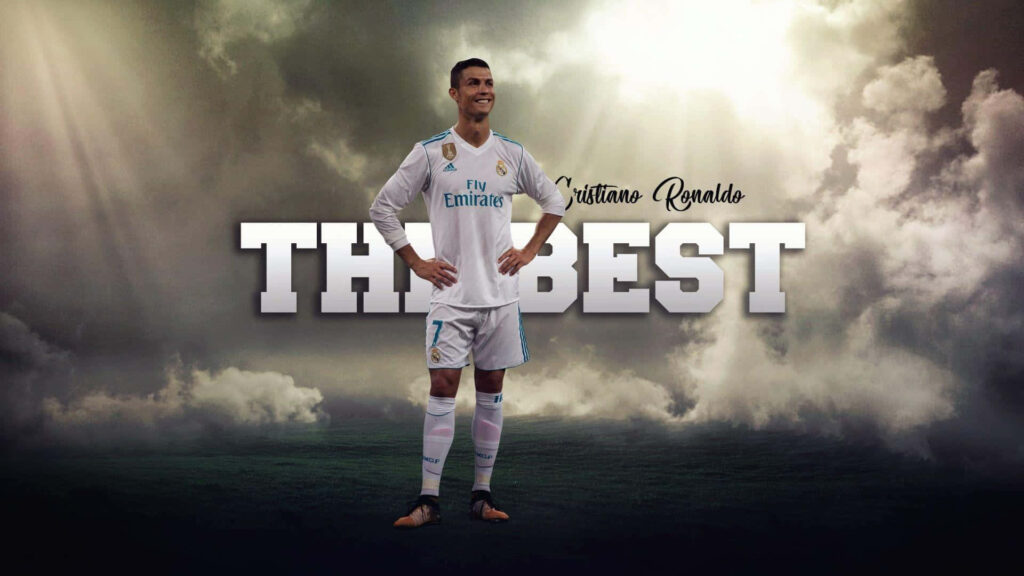 Epic Wallpaper: Cristiano Ronaldo Striking a Bold Pose