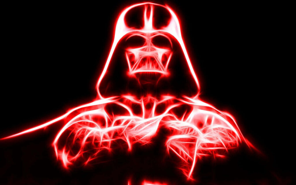 Glowing Red Darth Vader Wallpaper – Iconic Star Wars Background