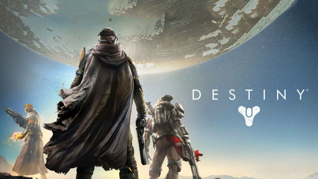 Epic Destiny Universe Wallpaper: Heroic Class Players Against Cosmic Backdrop