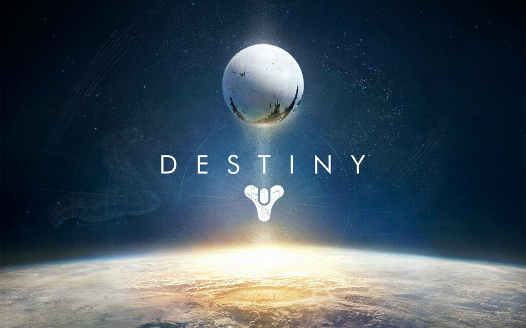 Epic Destiny Wallpaper: Traveler Sphere Over Luminous Earth Background