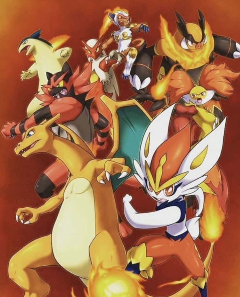 Epic Fire-Type Pokémon Showdown Wallpaper: Charizard & More!