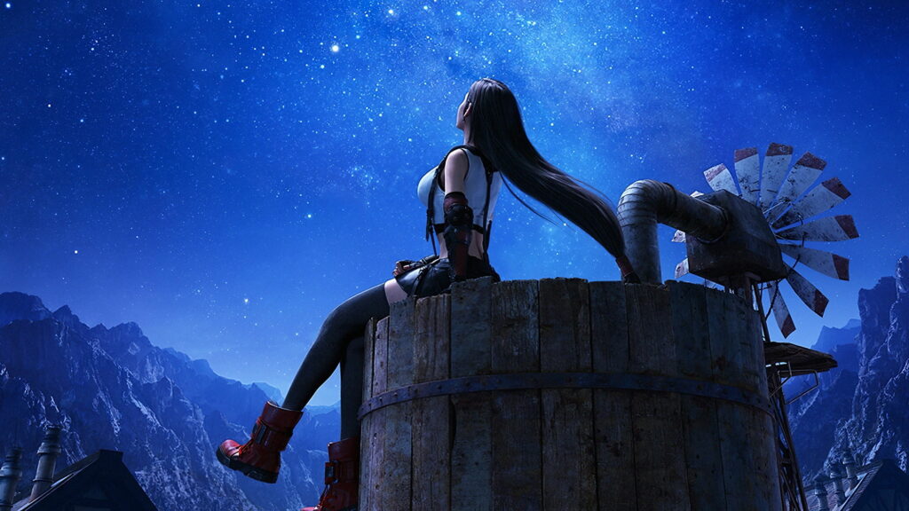 Epic Revival in Full HD: Tifa Lockhart Takes Center Stage in Final Fantasy VII Remake's Gorgeous Wallpaper