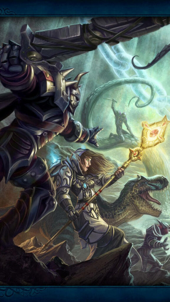 Epic Hearthstone Battle Wallpaper: Warriors, Spells & Drama