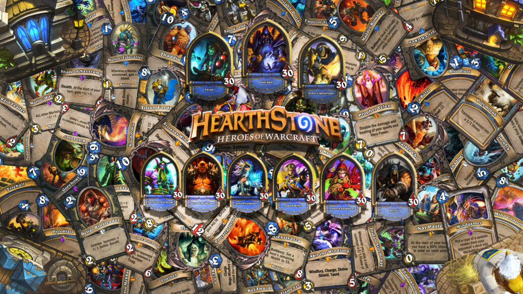 Epic Hearthstone Wallpaper: 2560x1440 Dynamic Card Artwork