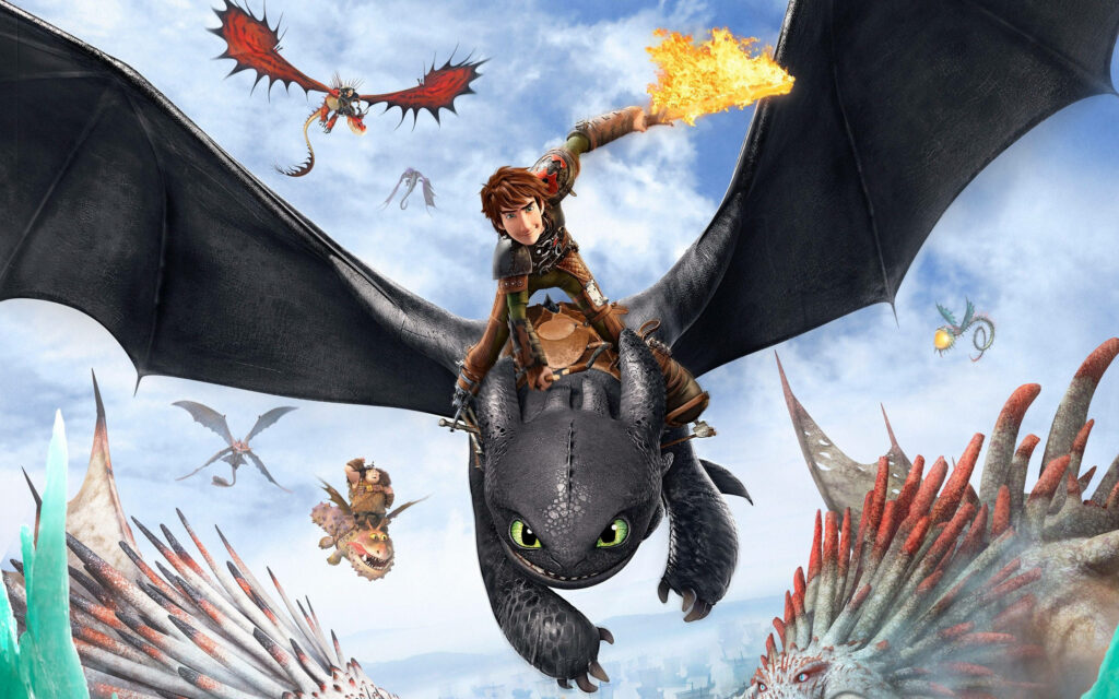 Epic How to Train Your Dragon Wallpaper: Hiccup & Toothless in Battle
