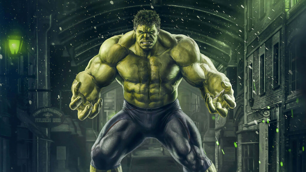 Hulk Unleashed: Powerful Urban Wallpaper of Strength & Rage