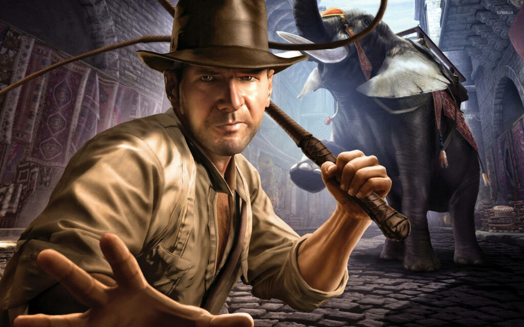 Epic Indiana Jones Wallpaper: Adventure Awaits in Emperor’s Tomb
