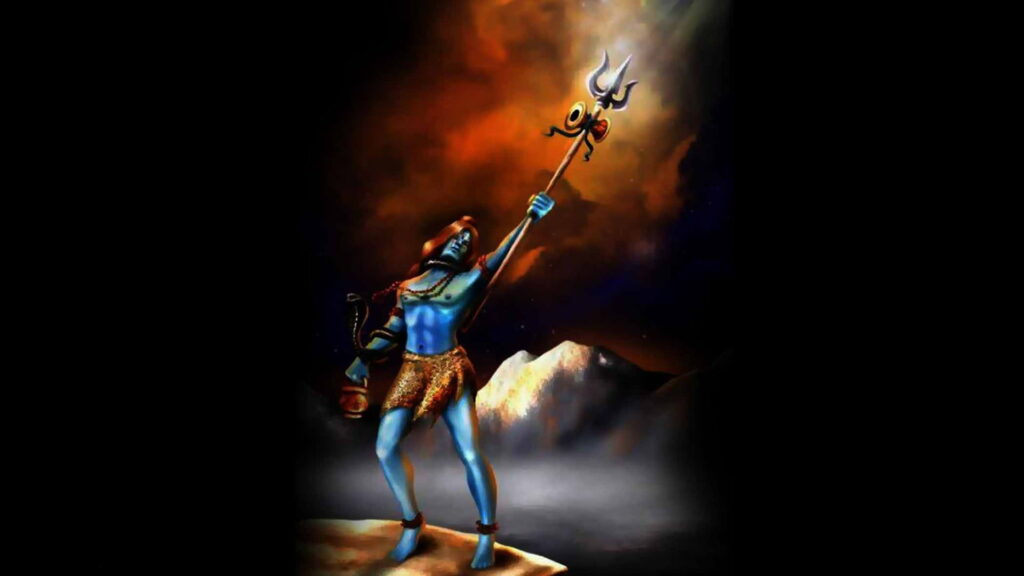 Divine Transformation: Exploring Mahadev's Rudra Avatar in this Majestic HD Wallpaper
