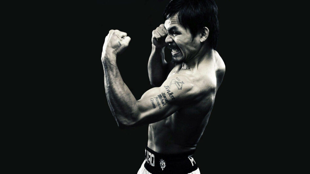 Manny Pacquiao Dynamic Wallpaper: Powerful Punch Background