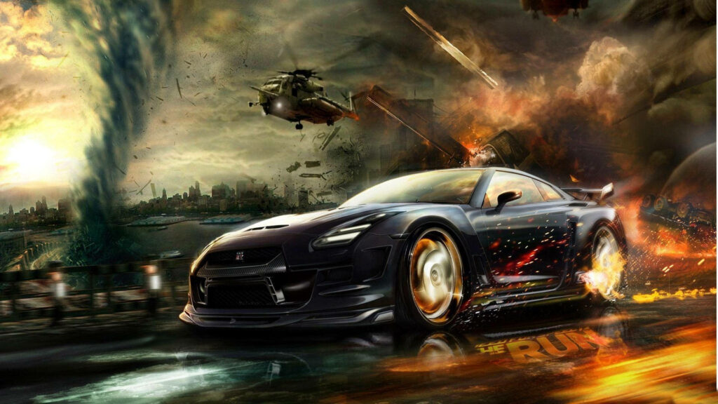 Iconic Nissan GTR R35 Wallpaper: Need for Speed Action Scene