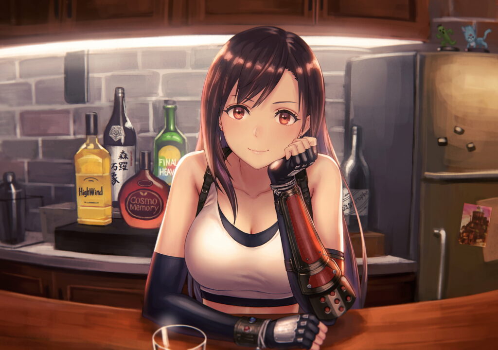 Revamped Beauty: Tifa Lockhart Shines in Final Fantasy VII Remake's Stunning HD Wallpaper