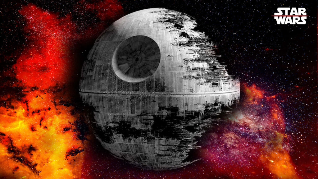 Epic Star Wars Death Star Wallpaper - Cosmic Nebula 1920x1080
