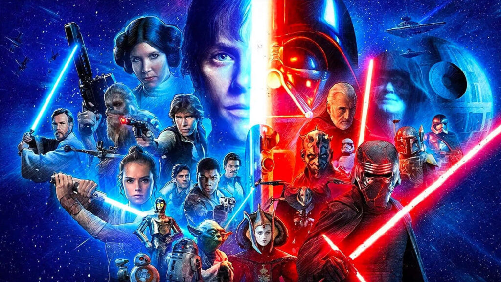 Epic Star Wars Wallpaper: Iconic Characters & Galactic Backdrop