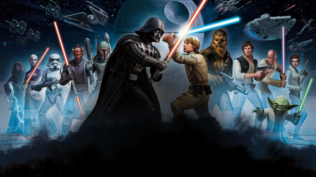 Epic Star Wars Wallpaper: Iconic Characters & Moments Background