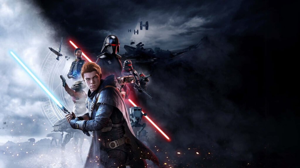 Epic Star Wars Wallpaper: Jedi vs Sith in Galactic Battle