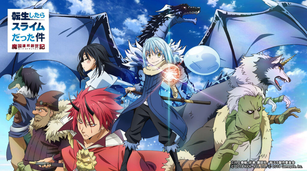 That Time I Got Reincarnated as a Slime wallpaper Rimuru Tempest and allies battle sky