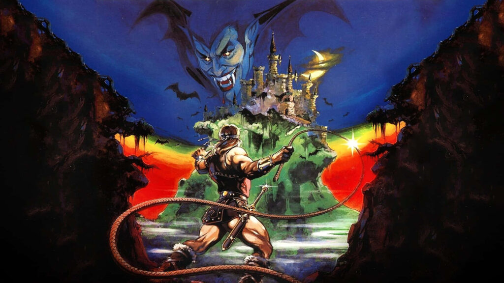 Epic Warrior vs. Dark Castle: Castlevania-Inspired Wallpaper