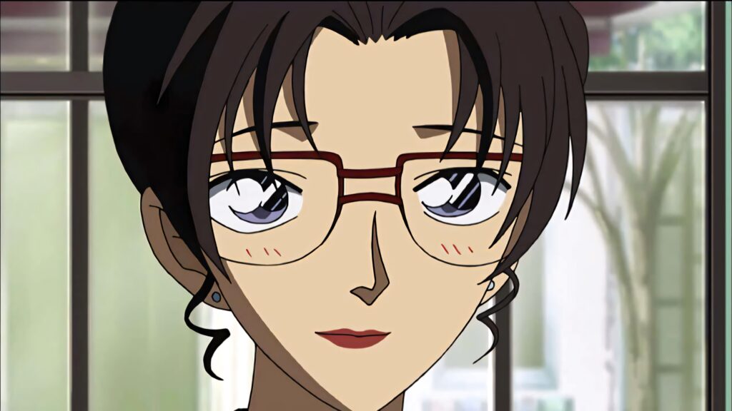 Eri Kisaki anime wallpaper with soft expression glasses warm natural light detailed artwork