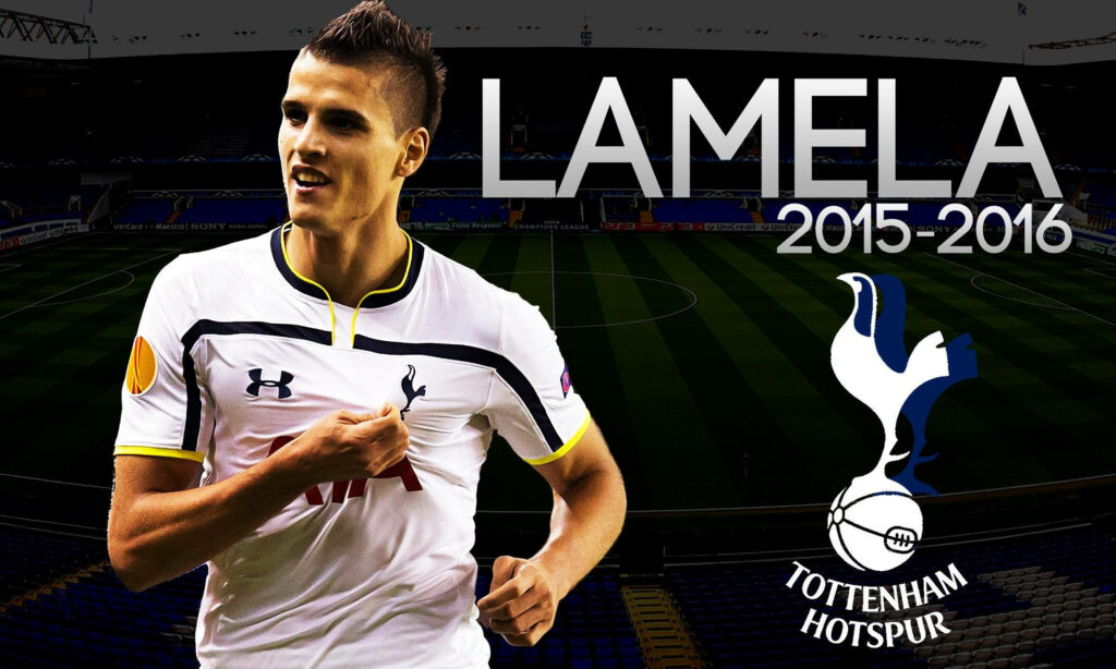 Erik Lamela Tottenham Hotspur 2015-2016 kit football wallpaper stadium cockerel crest