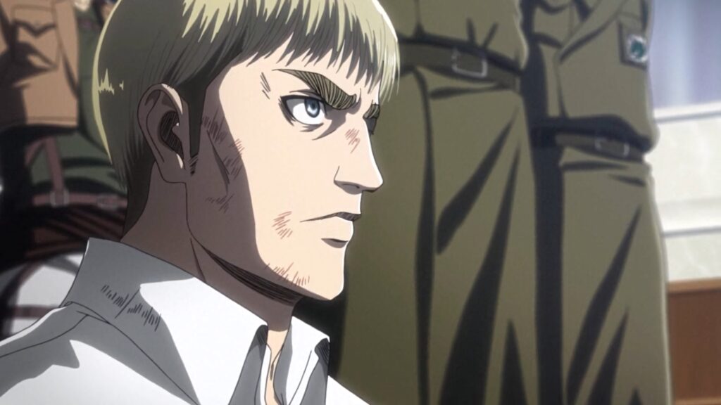 Erwin Smith detailed anime wallpaper Scouting Legion Commander Attack on Titan leadership