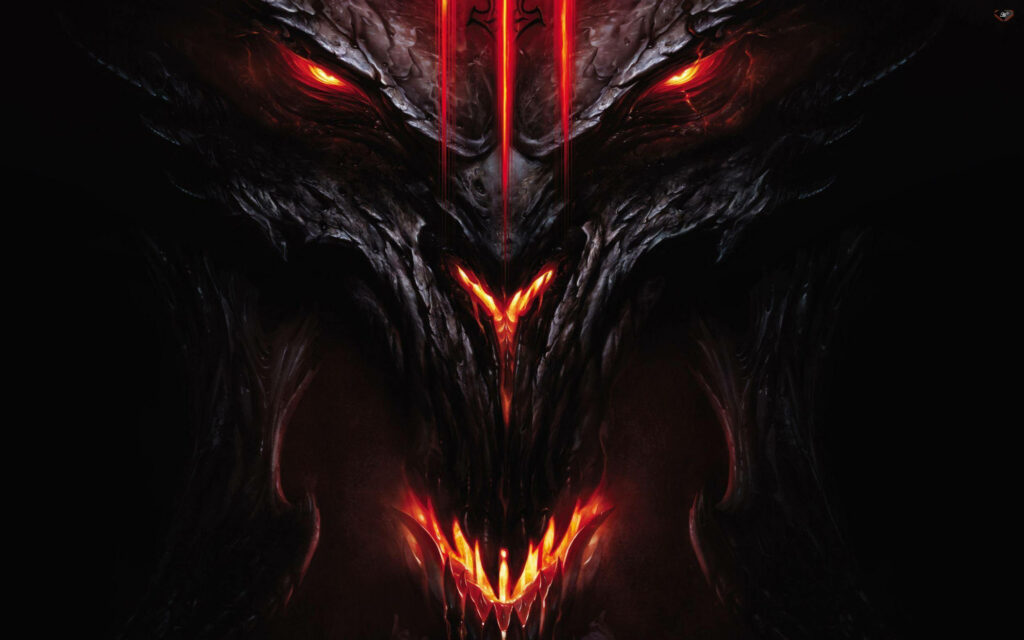 Fiery Temptations: Devilish Dragon iPhone Wallpaper