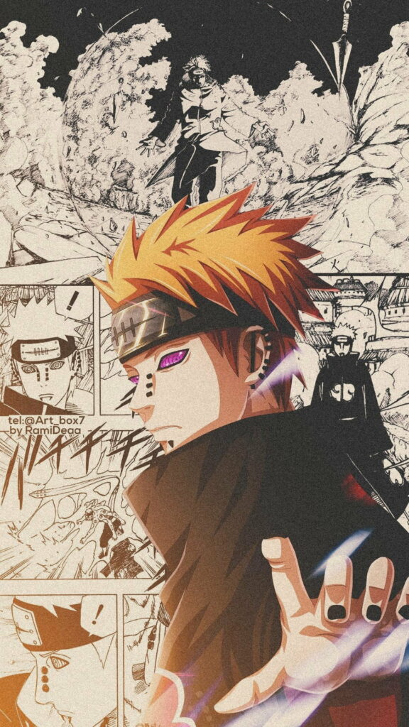 Painful Incursion: Akatsuki's Sharingan - Vibrant HD Phone Wallpaper