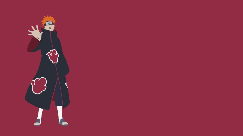 Dynamic Clash: Yahiko vs. Pain in High-Resolution Anime Artwork Wallpaper