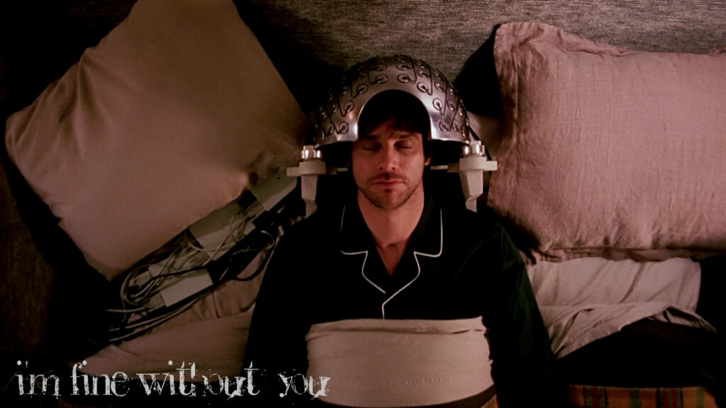 Eternal Sunshine Wallpaper: Jim Carrey's Reflective Moment
