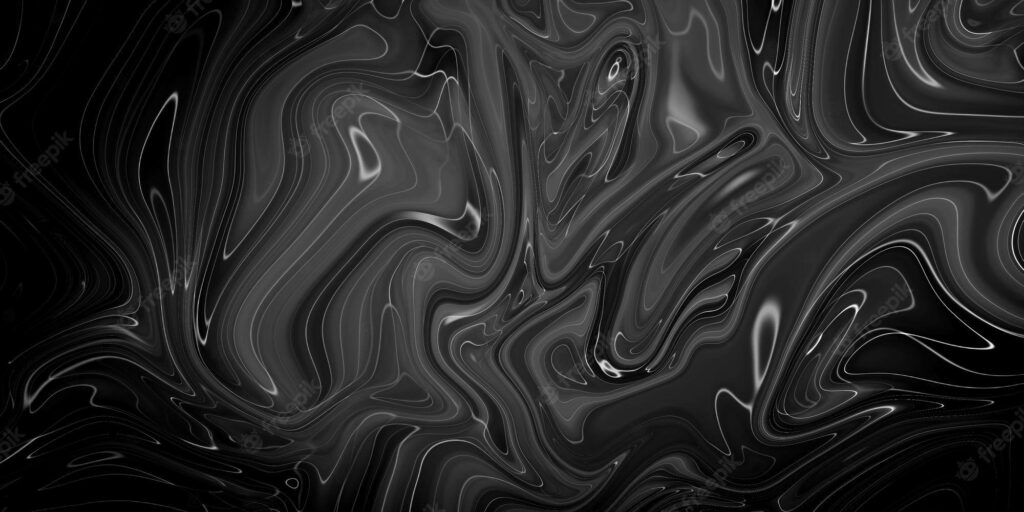 Infinite Luxury: The Mesmerizing Reflections of Black Marble Surface Wallpaper