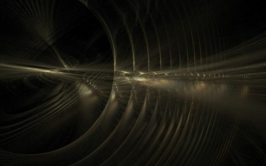 Ethereal Abstract Wallpaper: Flowing Lines & Light on Dark Background