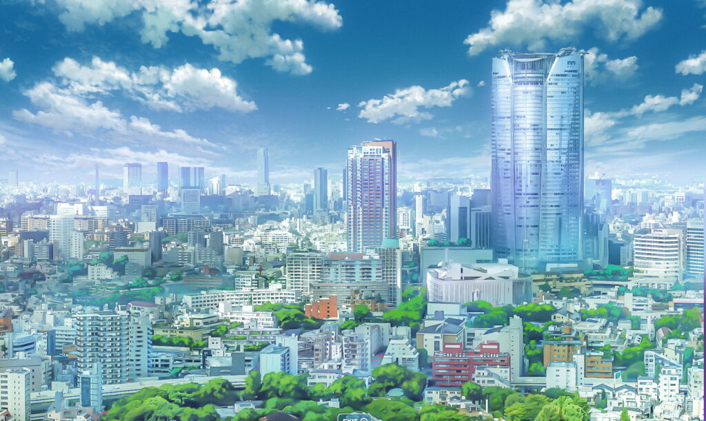 Enchanting Anime Scenery: Captivating HD Wallpaper of Your Name. Animation