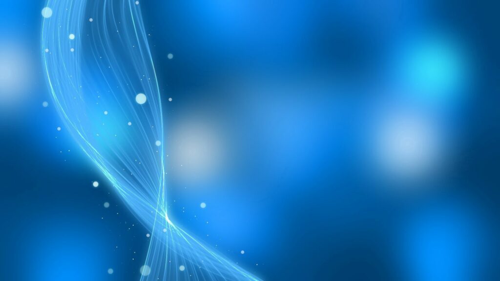 Ethereal Blue Wallpaper: Serene Flowing Lines & Shimmering Dots