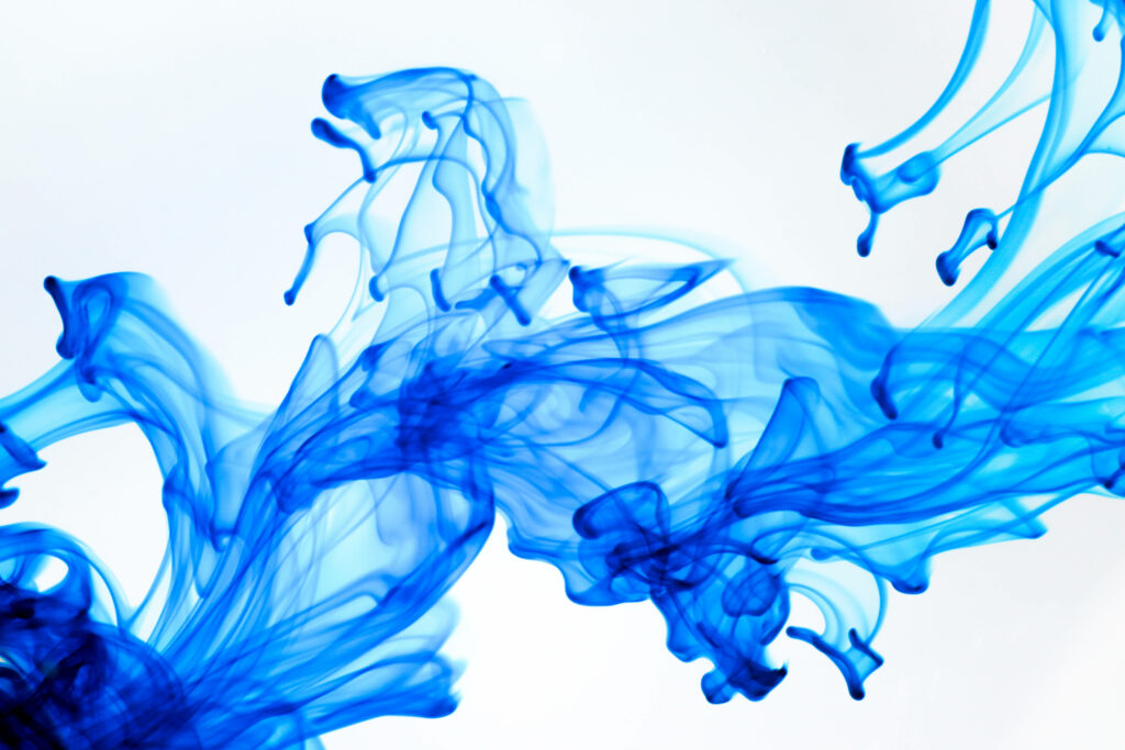 Captivating Blue Smoke Art: Mesmerizing Abstract Fluid in a Super Cool Wallpaper Design