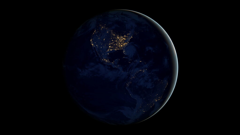 The Majestic Beauty of Our Blue Planet: A Breathtaking Snapshot from the Digital Universe Wallpaper