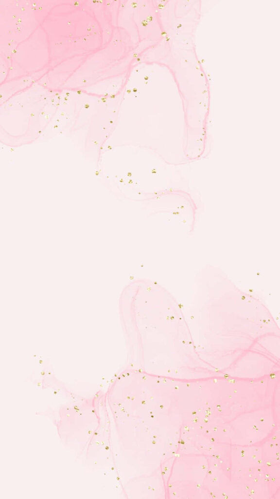 Ethereal Harmony: Mesmerizing Pink Watercolor Flow against a Calming White Backdrop Wallpaper