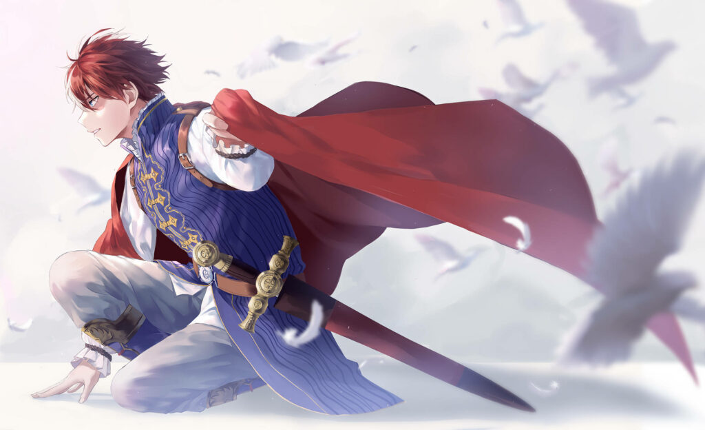 Prince of Ice and Doves: Todoroki's Aesthetic Wallpaper in My Hero Academia