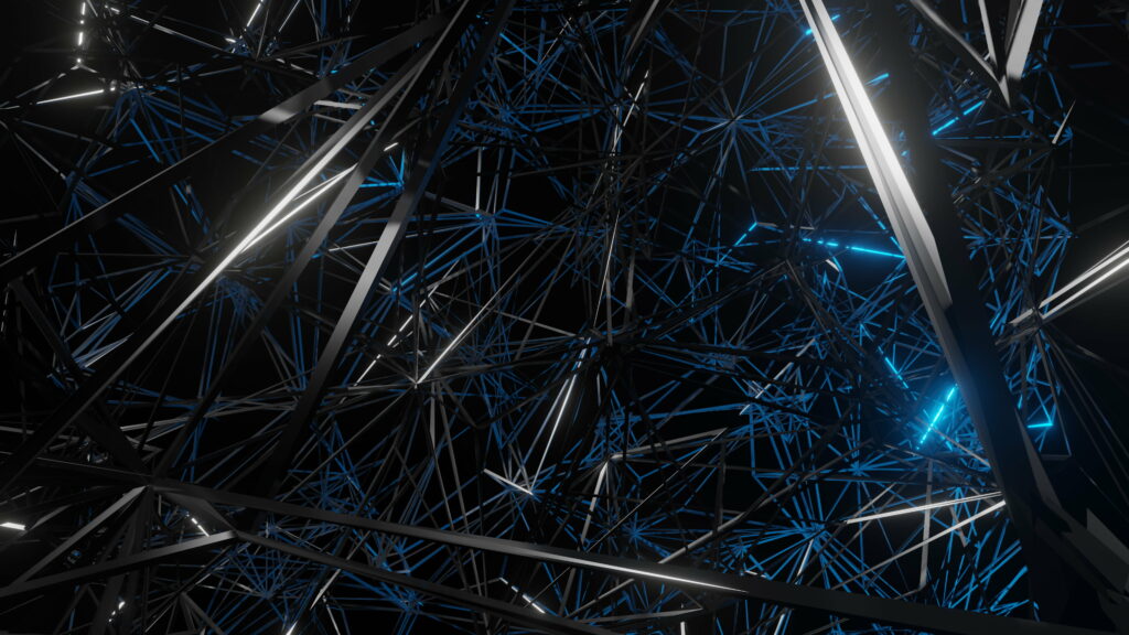 Blue Abyss: A Stunning Abstract Composition in 4K Wallpaper