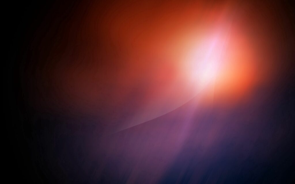 Warm Ethereal Light Beam Wallpaper - Red, Orange, Pink & Blue Gradient