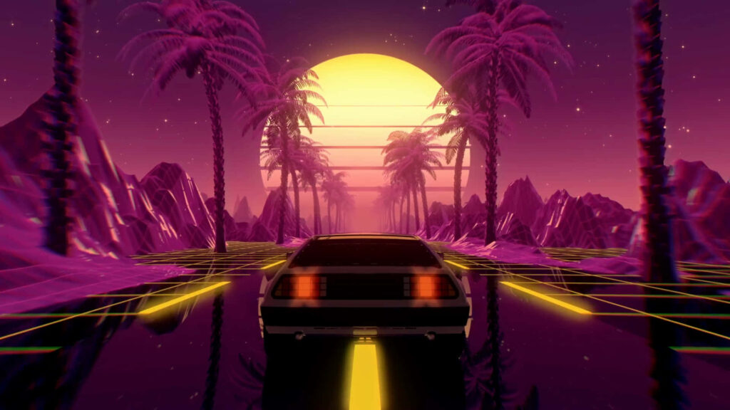 Vaporwave Voyage: Embrace the Neon-Hued Nostalgia of the Cyberpunk Galaxy Wallpaper