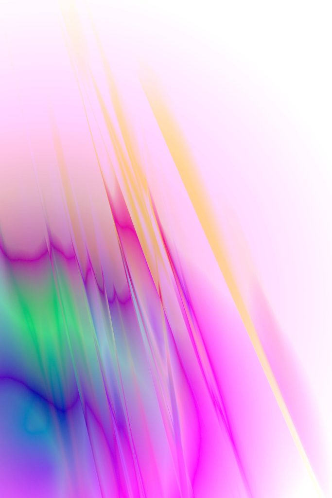 Vibrant rainbow prism light streaks wallpaper with pink magenta yellow blue green gradients background