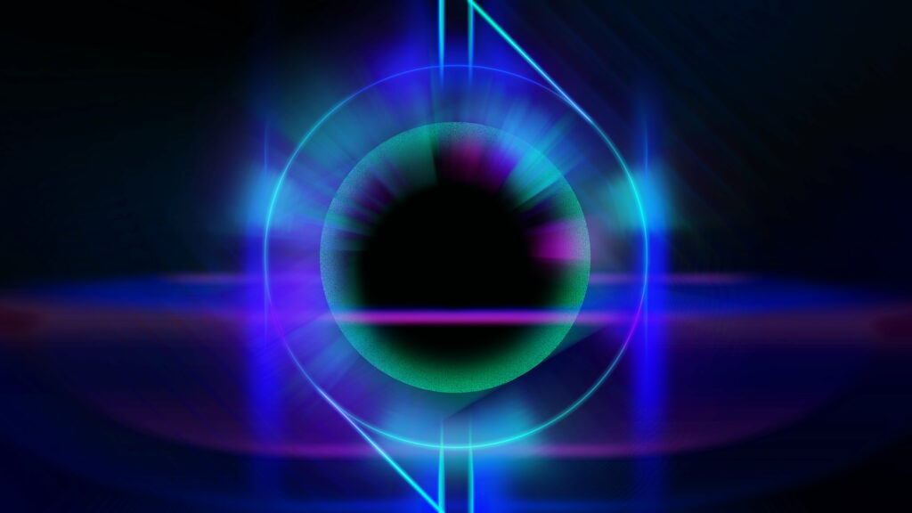 Mesmerizing Kaleidoscope: 4K Abstract Digital Art Wallpaper with Circle Abstractions