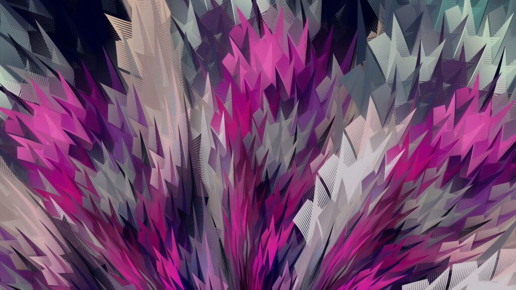 Vibrant Visual Symphony: A Captivating Abstract Composition in CGI Wallpaper