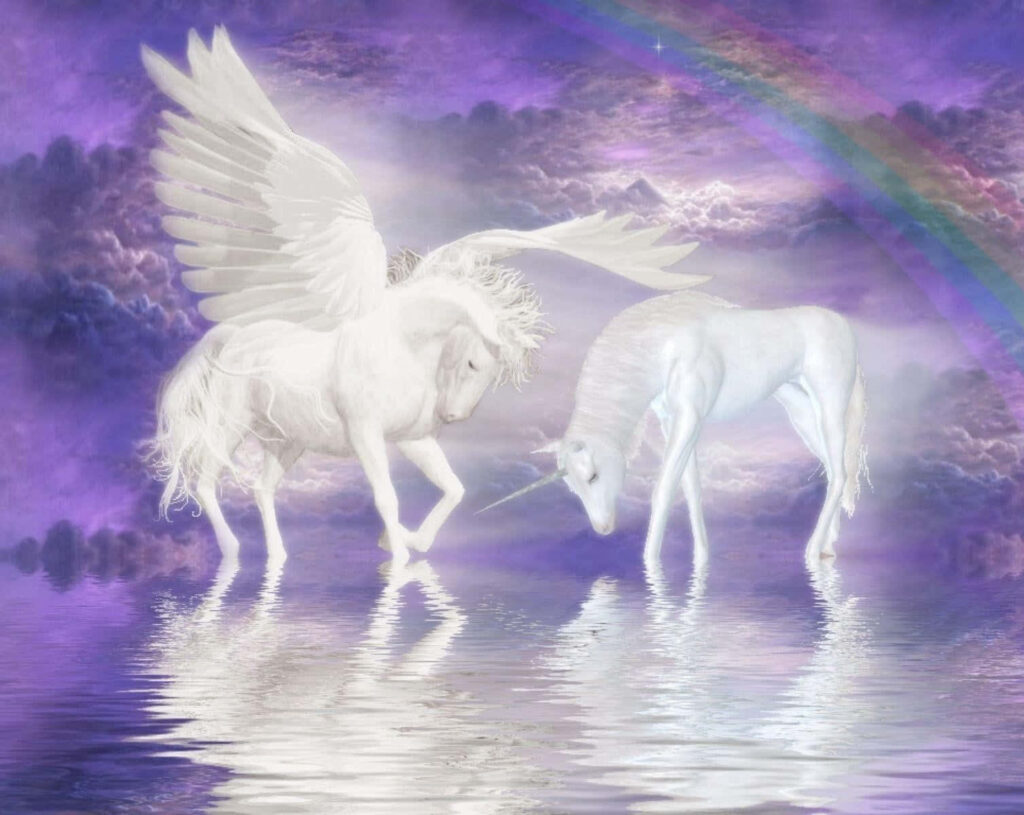 Enchanting Unicorn Wallpaper: Vibrant Fantasy Background Art