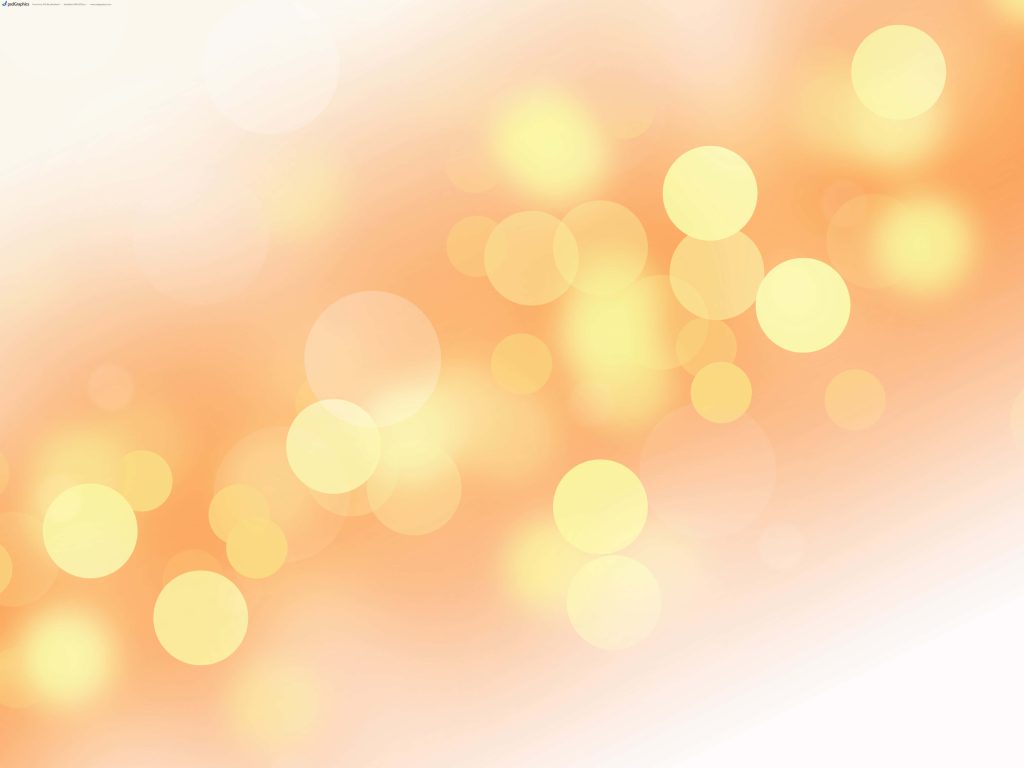 Elegant abstract wallpaper with soft orange yellow gradient and glowing bokeh circles background