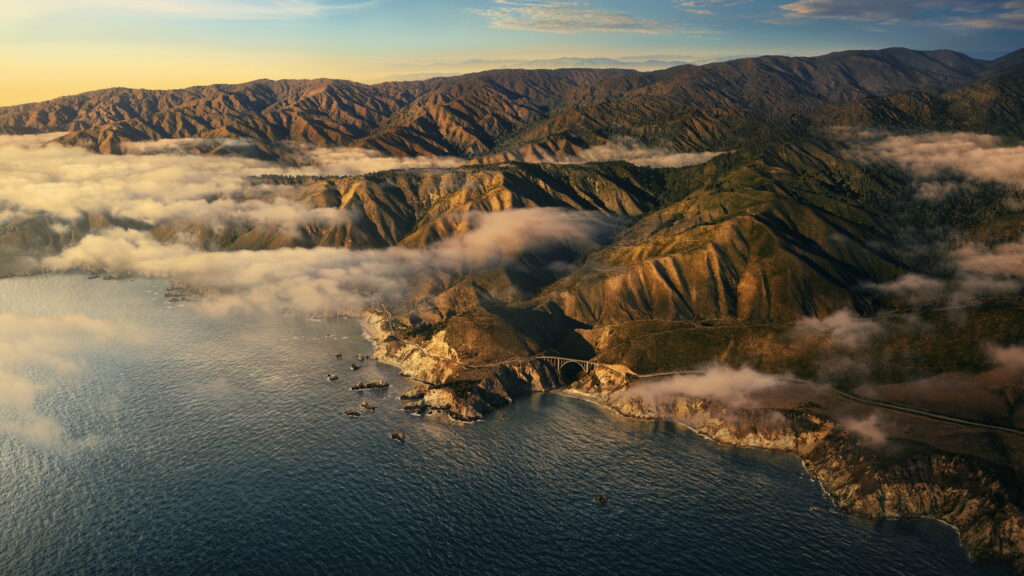 Scenic Serenade: Twilight Perspective Captured at Apple's October 2020 Event Unveiling macOS Big Sur Wallpaper