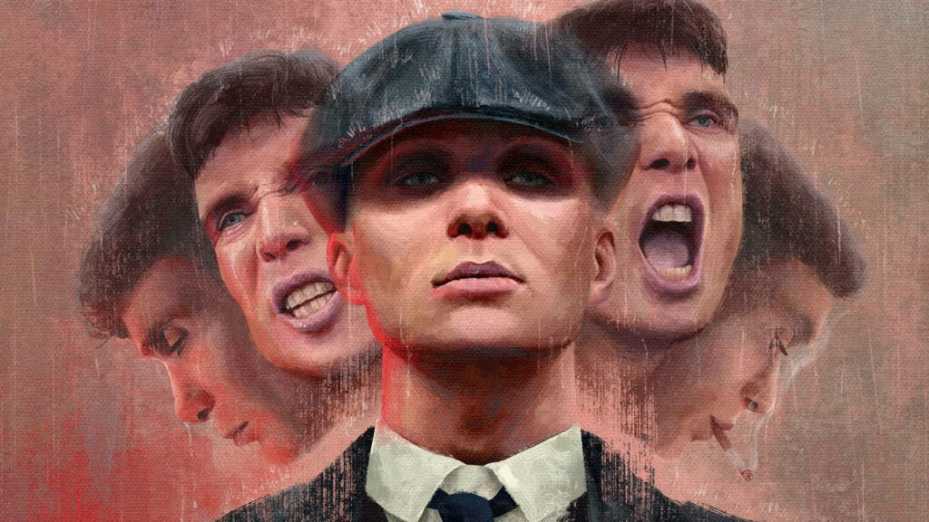 Tommy Shelby Takes Center Stage: A Striking Peaky Blinders 8k Wallpaper Showcasing a Lifelike Portrait of Birmingham's Most Notorious Leader