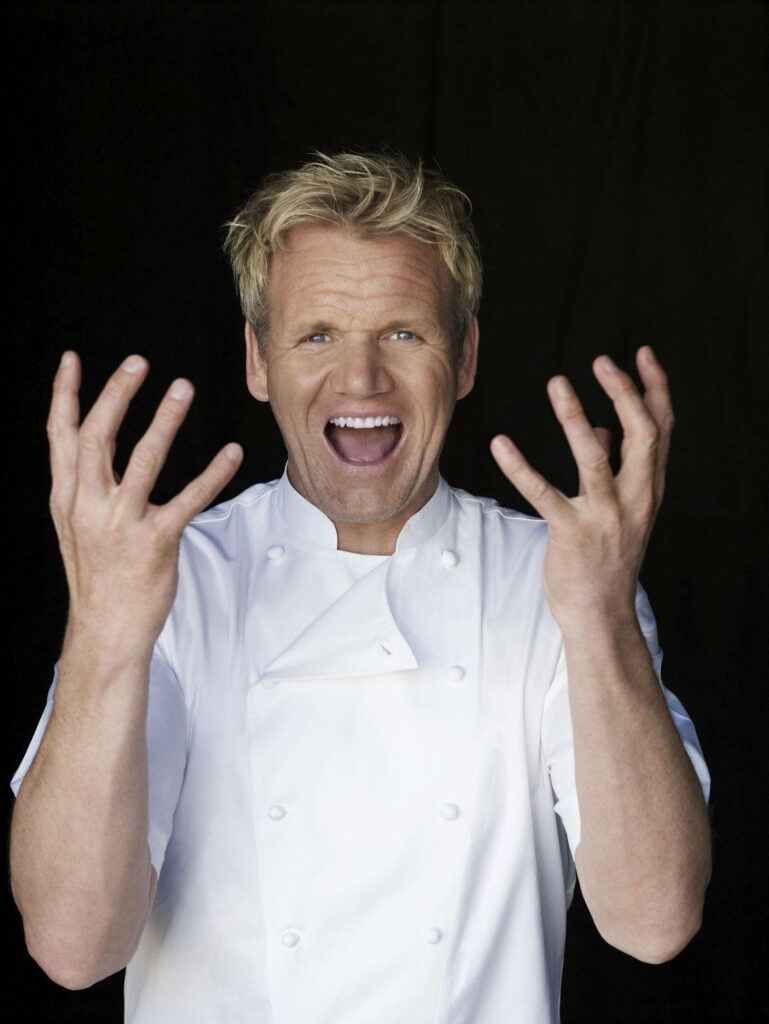 Vibrant Chef Gordon Ramsay Wallpaper: Excitement & Energy Guaranteed