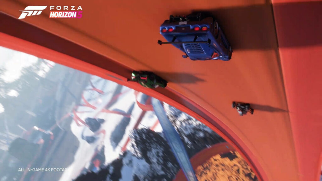 Adrenaline-Packed Forza Horizon 5 Race Scene Wallpaper Background