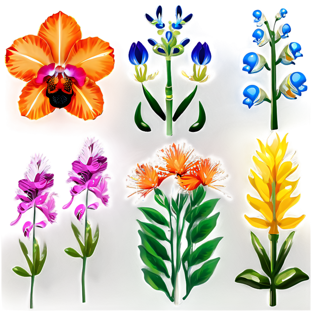 Vibrant Exotic Flower Wallpaper: Orchids & Tropical Blooms